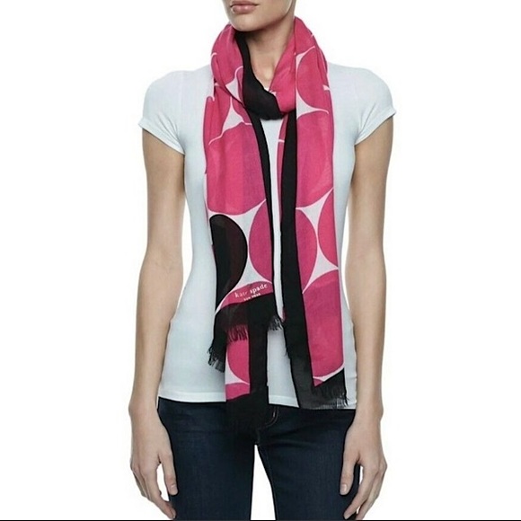 Kate Spade ‘Deborah’ Dot Scarf - Picture 1 of 6